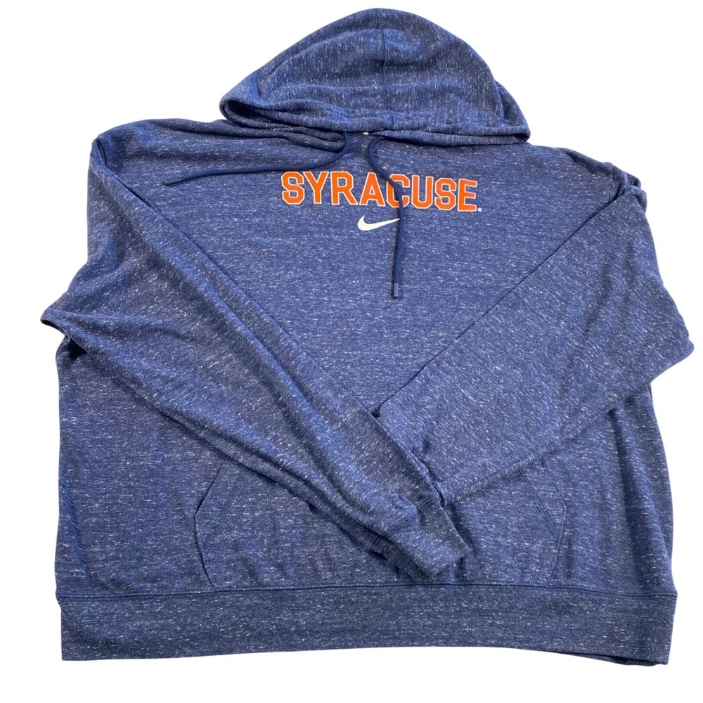 Nike Syracuse Hoodie XL Blue Orange Swoosh Lightweight Pullover NCAA - Picture 12 of 12